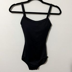 Capezio Dance Bodysuit - Black Ballet Leotard (XS)